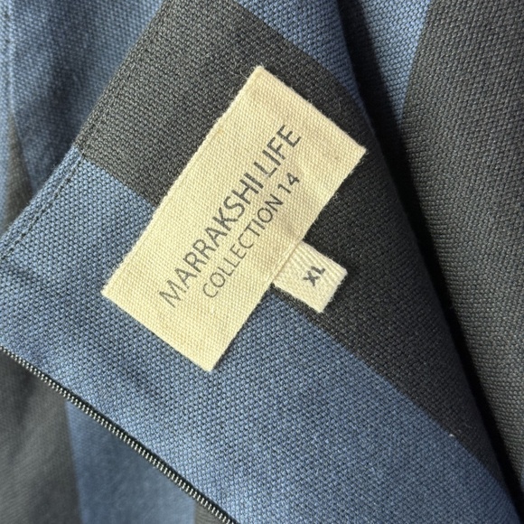 Marrakshi Life Collection 14 Blue and Black Wide Leg High Rise Pants - Picture 8 of 11